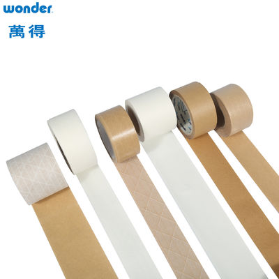 نوار کاغذ کرفت سفید خود چسبنده ضخامت 0.130mm مبتنی بر حلال