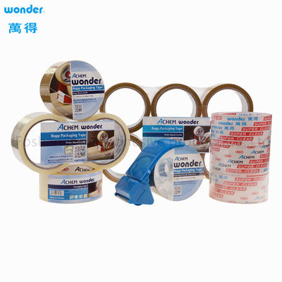 نوار بسته بندی نیمه شفاف BOPP 0.038mm مبتنی بر آب