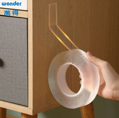 چسب Wonder نوار نانو رول 2.5mm ضخامت شفاف ژل دو طرفه قابل بازیافت