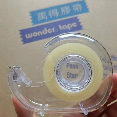 DIY Clear BOPP Stationery Tape 18mm Width Yellowish Individual برای پروژه ها