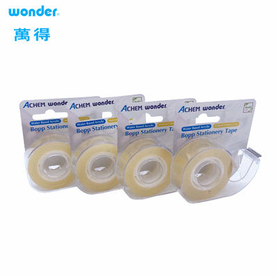 آب مبتنی بر OPP نوار برش دهنده 18mm عرض استفاده از لوازم اداری