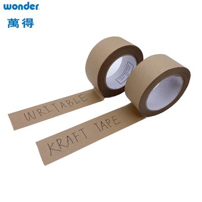 نوار بسته بندی کاغذ قهوه ای لاستیکی، نوار کاغذ Kraft خود چسبنده