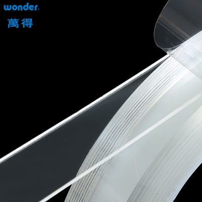 چسب Wonder نوار نانو رول 2.5mm ضخامت شفاف ژل دو طرفه قابل بازیافت