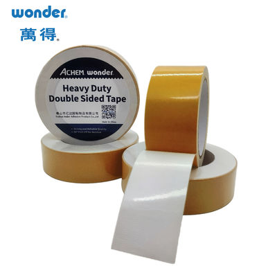 چسب دو طرفه خود چسب با پایه پارچه ای بافته شده و چسب مذاب برای چسبندگی قوی